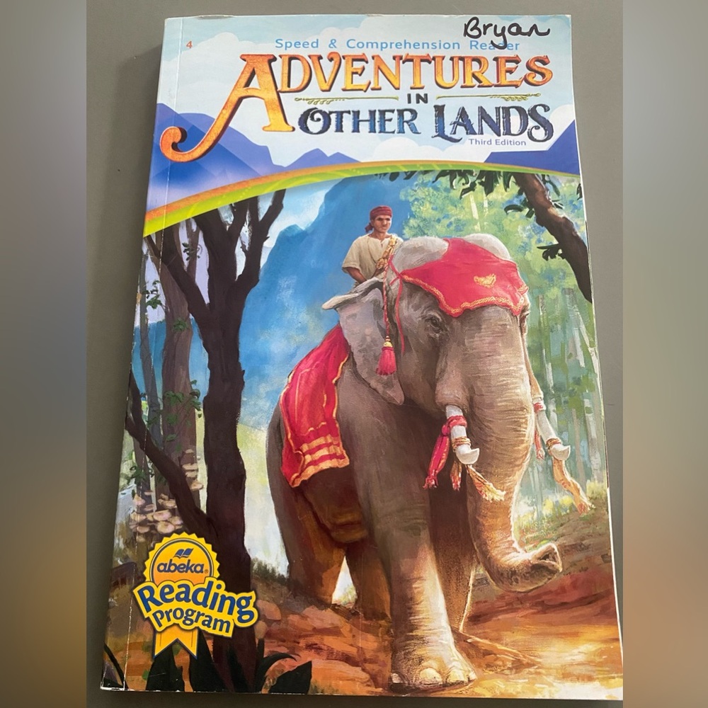 🐘 Abeka Reading Program Book - Asia in Other Lands 🐘
